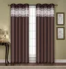 1PC CRUSHED RAIN DESIGN WINDOW CURTAIN WITH 8 GROMMETS