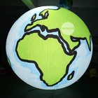 Customized LED Flying Cartoon Event Party Decoration Advertising Inflatable Earth Planet