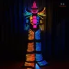 Color change led robot costume for events