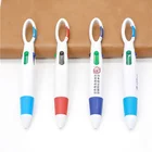 4 colors cheap promotional plastic click short ballpoint gel stylus pen