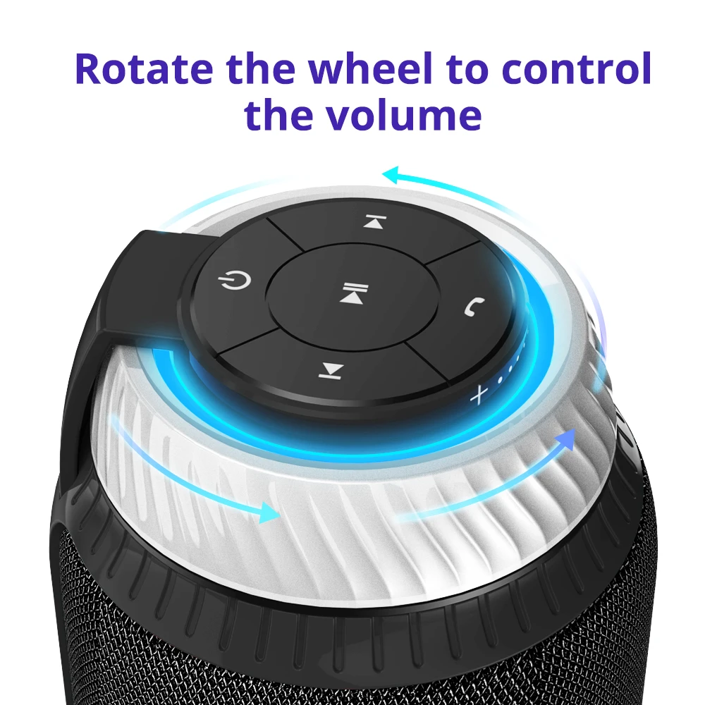 In Stock Tronsmart Element T6 25W Portable BT Speaker with Built-in Microphone Enhanced Bass - ANKUX.COM