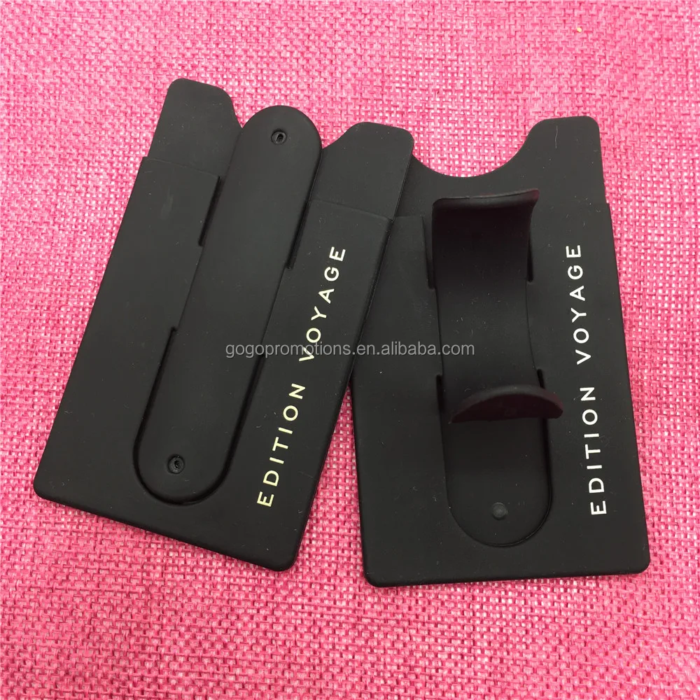 hot 3m silicone wallet 3m adhesive silicone smart phone pocket
