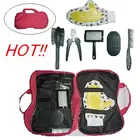 Portable Bag Packed Pet Dog Cat Animal Puppy Hair Cleaning Nail Grooming Set Kit Combs Brushes