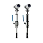 Inductive liquid inline water velocity flow measurement meter