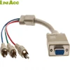 ACCVGA033 HD15 female VGA to 3 RCA cable vga rca 1ft Component Video Cable