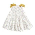 H2810/Hot Sale Soutique Clothing Cotton Birthday Dresses for Baby Girls