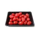 black PET food tray fresh fruit salad tomato plastic box