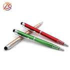 High quality metallic twist anodized aluminum pen stylus screen touch luxury slim metal ball point pen