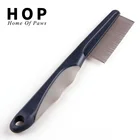 Long handle stainless steel pet cat dog tick remover nit lice comb