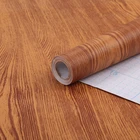 Custom design wide wood grain self adhesive vinyl wallpaper made in china pvc film