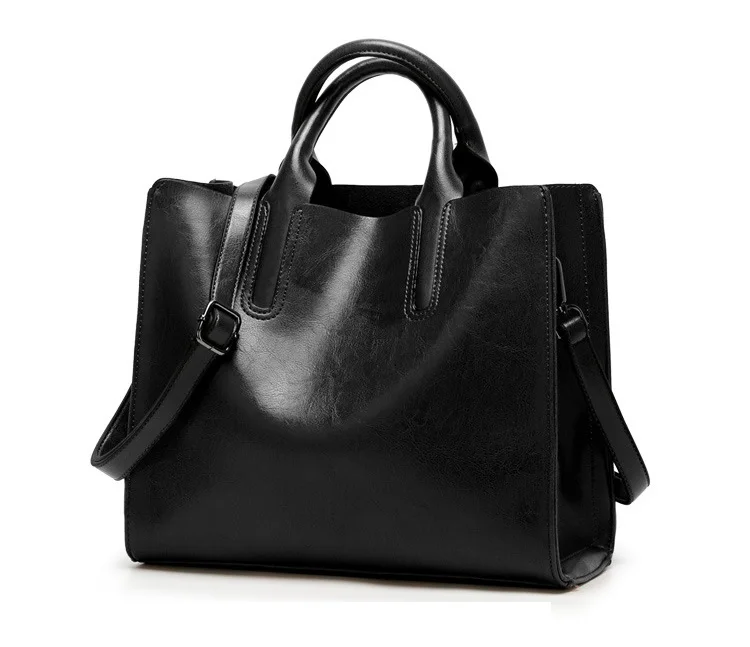 MJ Women Shoulder Bag PU Leather Women's Hot Sale Handbag Tote Bag Leather Crossbody Messenger Bags for Girls Solid Big Capacity (16)