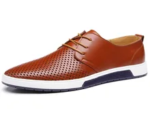 2017 fashion wholesale comfort dress shoes genuine leather casual shoe for men