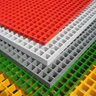 Nantong anti slip frp molded grating 38mm thick, 38mm square mesh