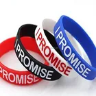 Factory Printing Branded Silicone Bracelet Soft Wear Rubber Wristbands