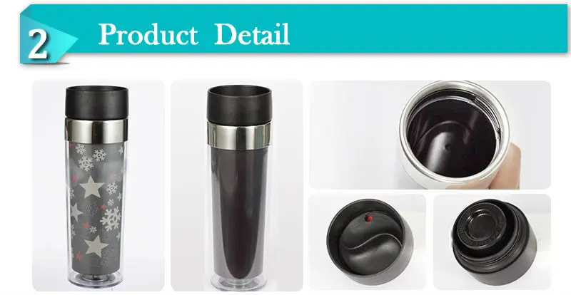 double wall plastic coffee mugs with straw