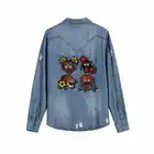 100% Denim Bundry Cotton Long Sleeve Normal shirt with Enzyme Washed for Ladies