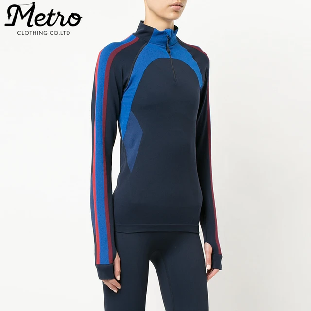 custom women gym long sleeve fitness t shirt wholesale china