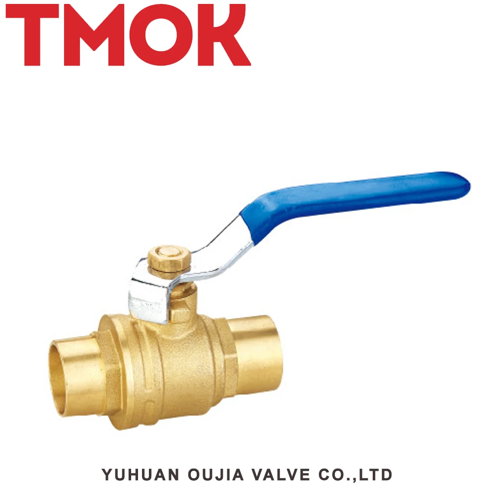 High quality Red Handle brass ball valve with drain