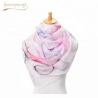 Hot Selling Fashion Printing Multicolor Lady Beach Chiffon Scarf