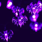 Halloween indoor and outdoor decor 11Ft 30L 2 light mode mini bat LED fairy string lights