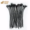 0.4cm Natural black 10 inch dreadlock extensions human hair