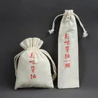 100% cotton bag with custom logo suit canvas bag for chopsticks