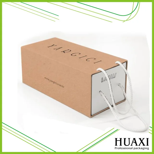 custom drawer coated paper gift packaging box with paper bag