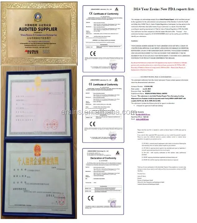 ERAINS certificates