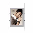 Magnetic Cable wire display kits Double Sided Frameless Acrylic Hanging Led Slim Light Box Pocket