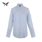 Solid color long sleeve latest fashion casual men pure 100% linen shirts