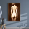 Living room porch abstract art deco nude oil painting