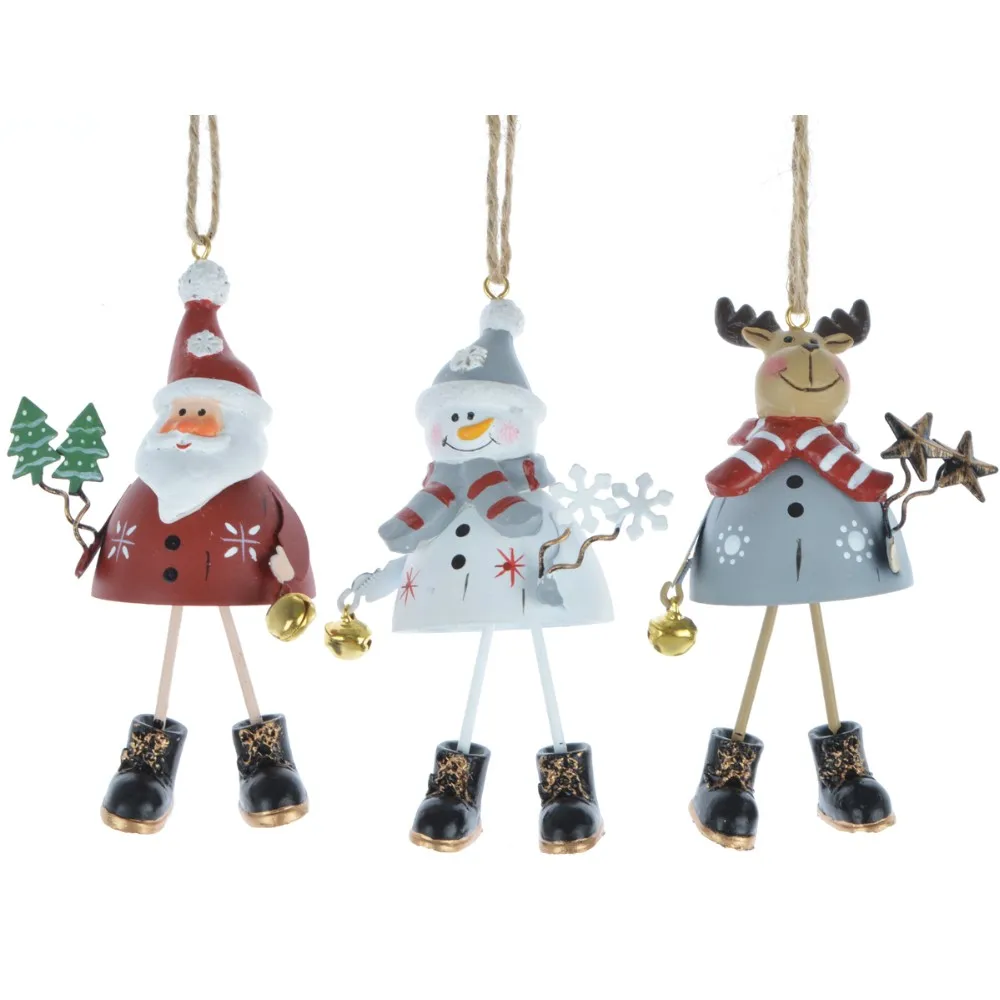 christmas gifts craft standing decoration metal resin christmas
