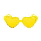 Love heart sunglasses women novelty Christmas gift yellow heart shape party sun glasses