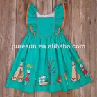 Hot selling baby girl thanksgiving dress wholesale kids boutique clothing 2017