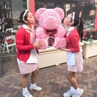 Valentine loving gift 40cm flower teddy bear rose