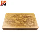 Custom laser cut engraving wooden cigar packaging box