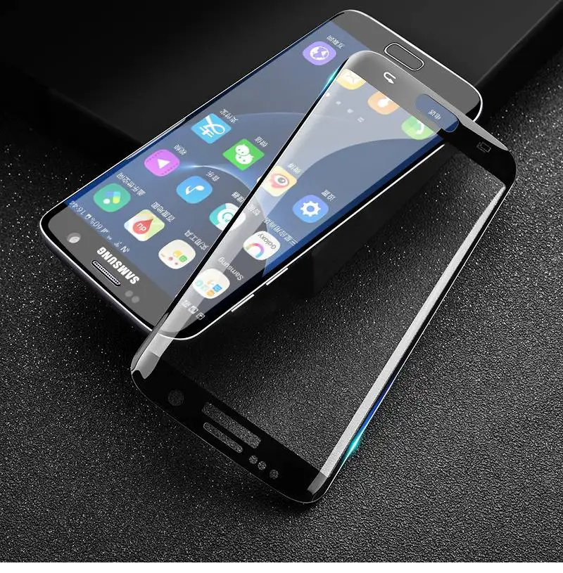 TOMKAS Glass For Samsung S7 Edge Screen Protector Film 3D Curved Edge Glass For Samsung Galaxy S7 Edge S6 Edge Screen Protector (8)