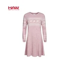 High Quality Winter Fashion Casual Soft Knit Sweater Women Long Sleeve Dress