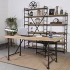 a simple industrial desk metal furniture