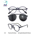 ready goods or OEM Classic TR90 Sun Glasses Mirror TAC Lens Clip on Sunglasses
