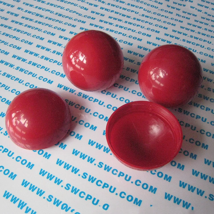 Oem Molded Best Quality Half Openable Plastic Hollow Ball With Screw