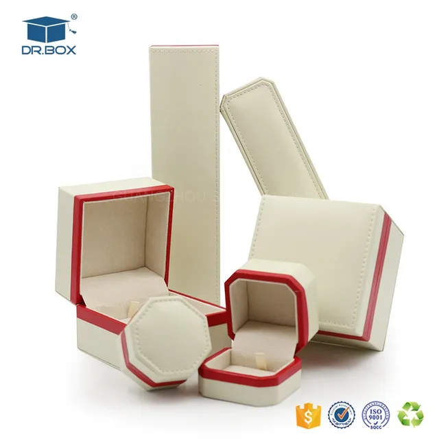 wholesale luxury pu leather jewelry storage gift boxes custom