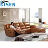 Living room recliner sofa leather sectionals