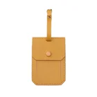 Wholesale high quality bag accessories custom shaped leather luggage tag
