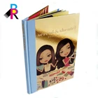 Special Technique Fabric Golden Paper Custom Hardcover Book with Prefect Binding Girl Story Book
