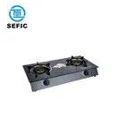 Hot sale! Click Here!Tempered Glass Household 2 Burner Gas Stove Gas Cooker Stove