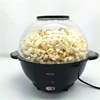 Electric Hot Oil Popcorn Popper Machine with Stirring Rod Offers Large Lid for Serving Bowl and Convenient Storage