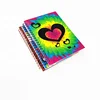 Lovely Heart Double Spiral Notebook Journal Workbooks Study Notes Lined Writing Wholesale