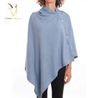 Best Selling 100% Cashmere Sweater Knit Shawl Woman Winter