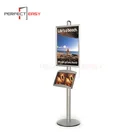 Custom metal floor standing a3 poster display rack